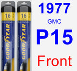 Front Wiper Blade Pack for 1977 GMC P15 - Assurance