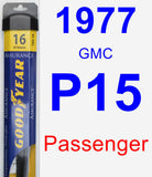 Passenger Wiper Blade for 1977 GMC P15 - Assurance