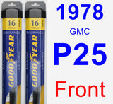 Front Wiper Blade Pack for 1978 GMC P25 - Assurance