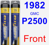 Front Wiper Blade Pack for 1982 GMC P2500 - Assurance