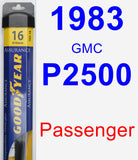 Passenger Wiper Blade for 1983 GMC P2500 - Assurance