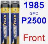 Front Wiper Blade Pack for 1985 GMC P2500 - Assurance