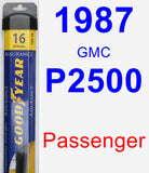 Passenger Wiper Blade for 1987 GMC P2500 - Assurance