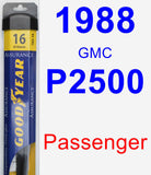 Passenger Wiper Blade for 1988 GMC P2500 - Assurance