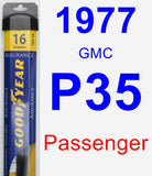 Passenger Wiper Blade for 1977 GMC P35 - Assurance