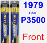 Front Wiper Blade Pack for 1979 GMC P3500 - Assurance