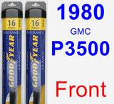 Front Wiper Blade Pack for 1980 GMC P3500 - Assurance