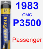 Passenger Wiper Blade for 1983 GMC P3500 - Assurance