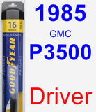 Driver Wiper Blade for 1985 GMC P3500 - Assurance