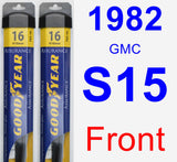 Front Wiper Blade Pack for 1982 GMC S15 - Assurance