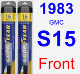 Front Wiper Blade Pack for 1983 GMC S15 - Assurance
