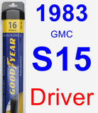 Driver Wiper Blade for 1983 GMC S15 - Assurance
