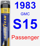 Passenger Wiper Blade for 1983 GMC S15 - Assurance