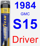 Driver Wiper Blade for 1984 GMC S15 - Assurance