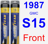 Front Wiper Blade Pack for 1987 GMC S15 - Assurance