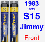 Front Wiper Blade Pack for 1983 GMC S15 Jimmy - Assurance
