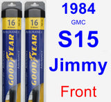 Front Wiper Blade Pack for 1984 GMC S15 Jimmy - Assurance