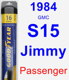 Passenger Wiper Blade for 1984 GMC S15 Jimmy - Assurance