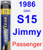 Passenger Wiper Blade for 1986 GMC S15 Jimmy - Assurance