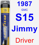 Driver Wiper Blade for 1987 GMC S15 Jimmy - Assurance