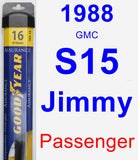 Passenger Wiper Blade for 1988 GMC S15 Jimmy - Assurance