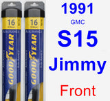 Front Wiper Blade Pack for 1991 GMC S15 Jimmy - Assurance