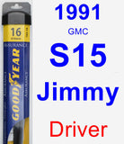 Driver Wiper Blade for 1991 GMC S15 Jimmy - Assurance