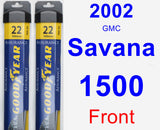 Front Wiper Blade Pack for 2002 GMC Savana 1500 - Assurance