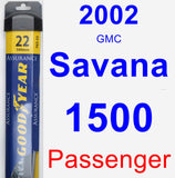 Passenger Wiper Blade for 2002 GMC Savana 1500 - Assurance