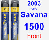 Front Wiper Blade Pack for 2003 GMC Savana 1500 - Assurance