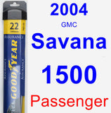 Passenger Wiper Blade for 2004 GMC Savana 1500 - Assurance