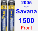 Front Wiper Blade Pack for 2005 GMC Savana 1500 - Assurance