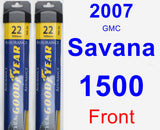 Front Wiper Blade Pack for 2007 GMC Savana 1500 - Assurance