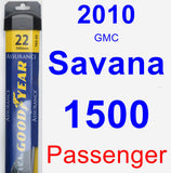 Passenger Wiper Blade for 2010 GMC Savana 1500 - Assurance