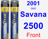 Front Wiper Blade Pack for 2001 GMC Savana 2500 - Assurance