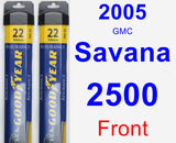 Front Wiper Blade Pack for 2005 GMC Savana 2500 - Assurance