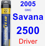 Driver Wiper Blade for 2005 GMC Savana 2500 - Assurance