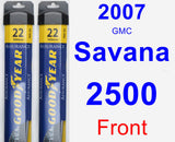 Front Wiper Blade Pack for 2007 GMC Savana 2500 - Assurance