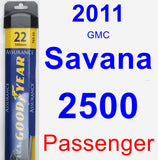Passenger Wiper Blade for 2011 GMC Savana 2500 - Assurance