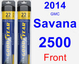 Front Wiper Blade Pack for 2014 GMC Savana 2500 - Assurance