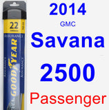 Passenger Wiper Blade for 2014 GMC Savana 2500 - Assurance