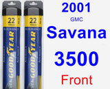 Front Wiper Blade Pack for 2001 GMC Savana 3500 - Assurance