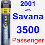 Passenger Wiper Blade for 2001 GMC Savana 3500 - Assurance