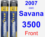 Front Wiper Blade Pack for 2007 GMC Savana 3500 - Assurance