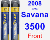 Front Wiper Blade Pack for 2008 GMC Savana 3500 - Assurance