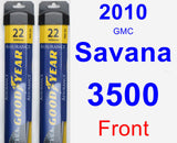 Front Wiper Blade Pack for 2010 GMC Savana 3500 - Assurance