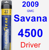 Driver Wiper Blade for 2009 GMC Savana 4500 - Assurance