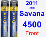 Front Wiper Blade Pack for 2011 GMC Savana 4500 - Assurance