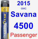 Passenger Wiper Blade for 2015 GMC Savana 4500 - Assurance