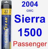 Passenger Wiper Blade for 2004 GMC Sierra 1500 - Assurance